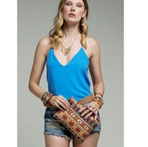 NWT Boho Chic Clutch Wristlet Bag Gypsy Spell makeup